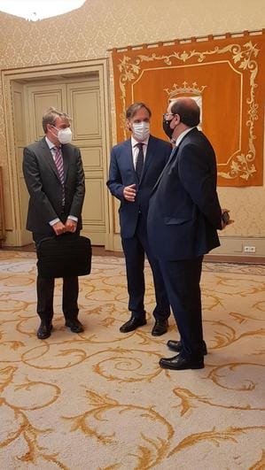 Policarpo Sánchez, Carlos García Carbayo y Fernando Rodríguez.