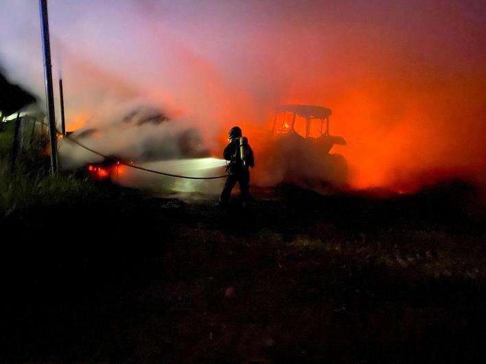 Incendio en Hinojosa de Duero.