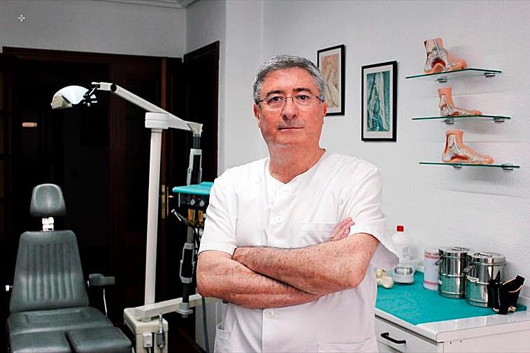 El presidente del Colegio de Podólogos de Castilla y León, José Luis Muñoz.