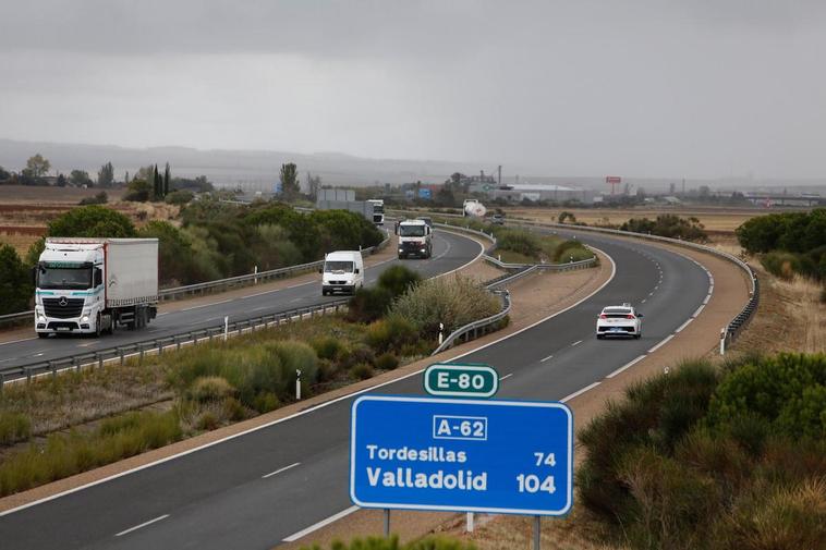 Autovía A-62 a su paso por Salamanca.