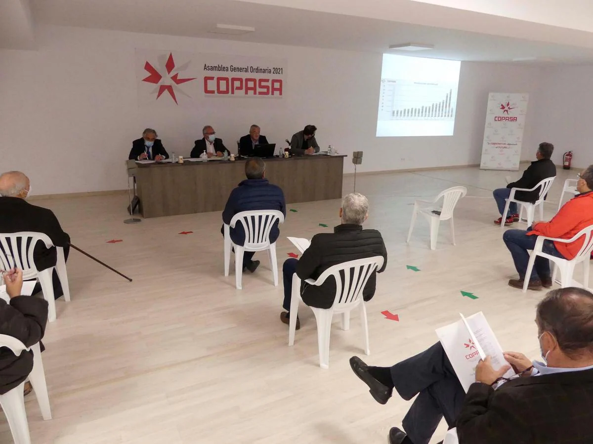 Asamblea de COPASA, presidida por Luis Martín Luis, Víctor Rodríguez, Andrés Torres y Alejandro Barcala