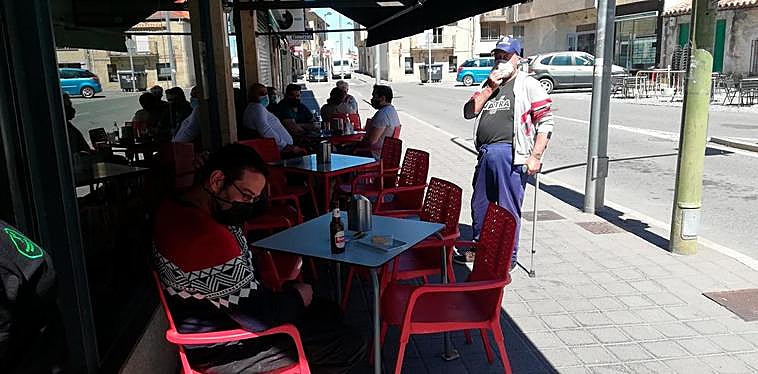 Una de las terrazas de Villamayor.