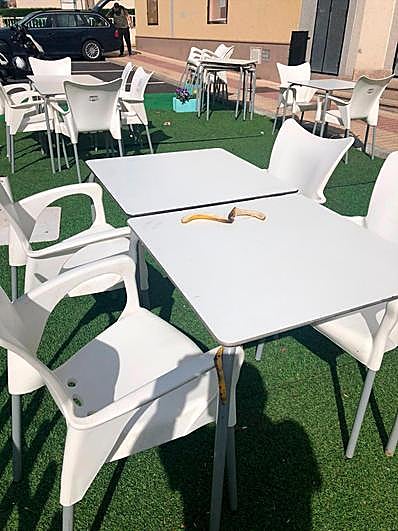 Una de las cáscaras de plátano que recibe a menudo.