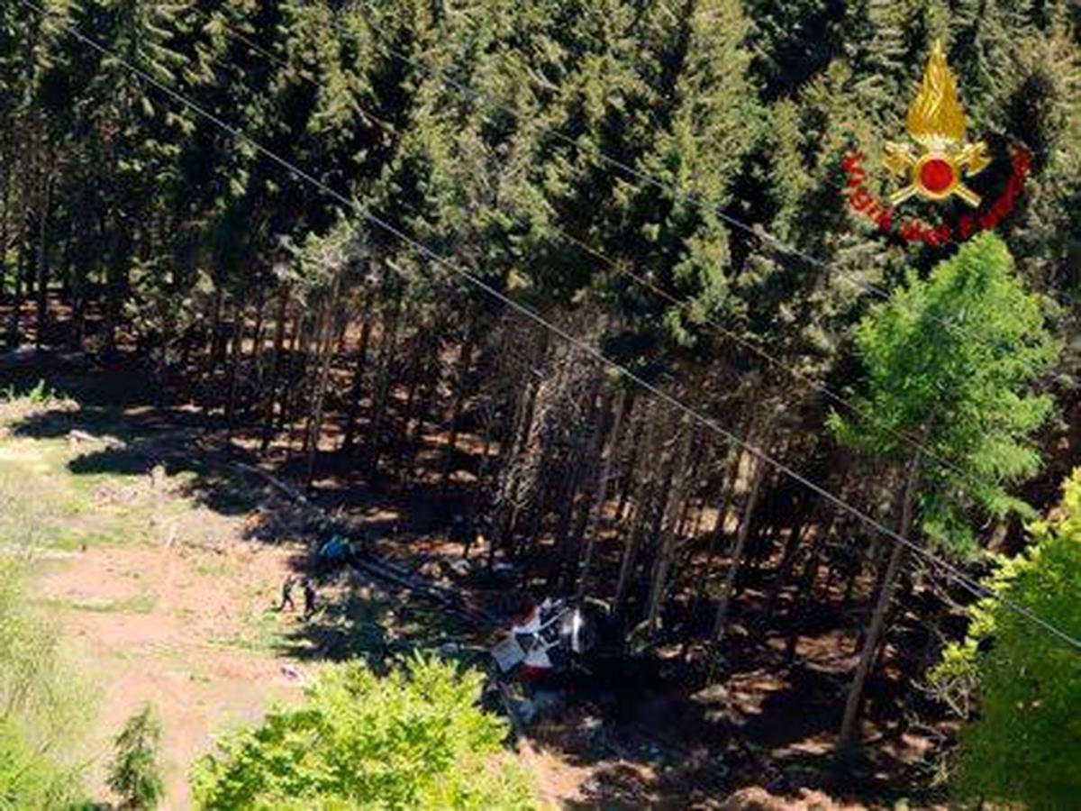 Descolgamiento de un teleférico en el norte de Italia.