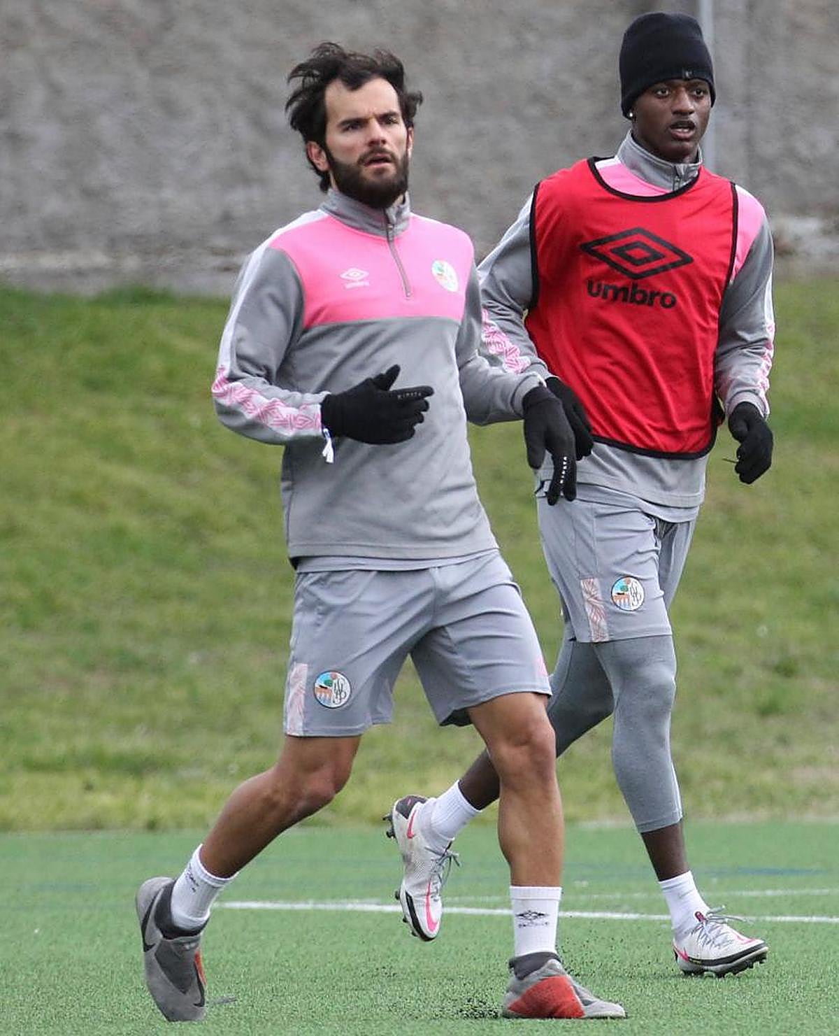 Alfonso Candelas, durante un entrenamiento con el Salamanca.