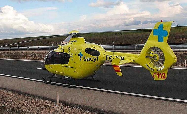 Helicóptero sanitario de SACYL.