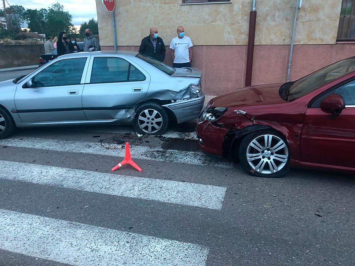Imagen del accidente en Villamayor.