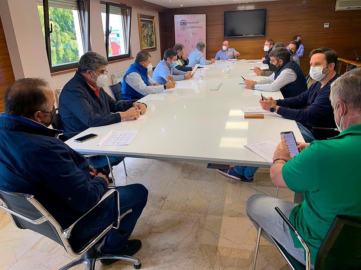 Mesa de cereal de la Lonja de Salamanca.