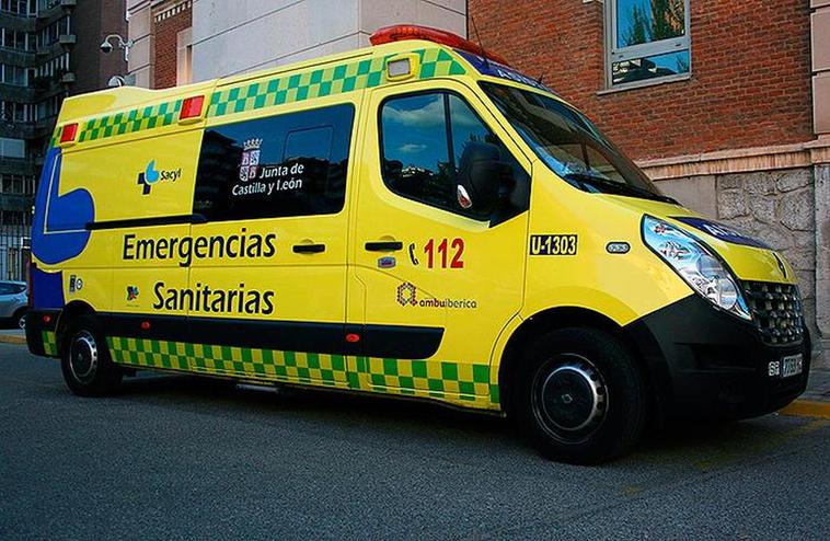 Una ambulancia trasladó a la herida al Virgen de la Vega