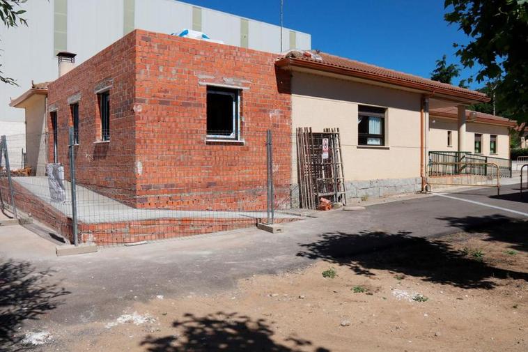 Obras de ampliación de la residencia de mayores.