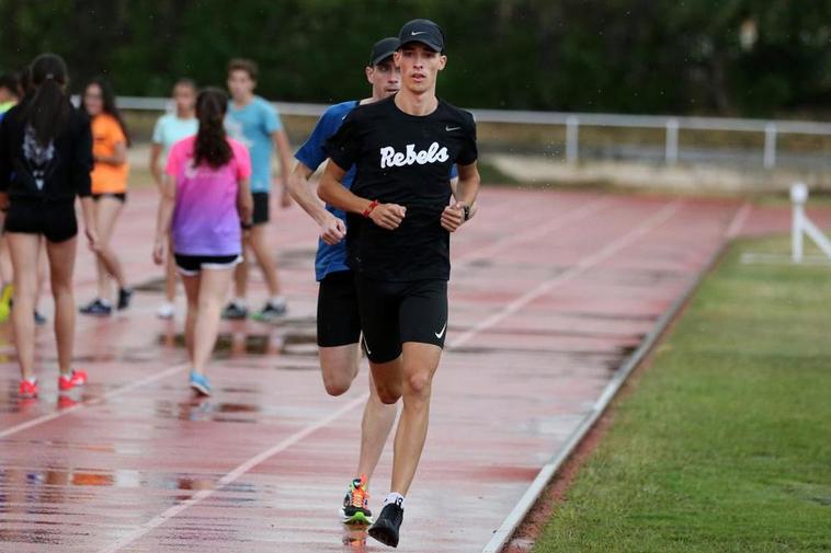 Mario García Romo, durante un entrenamiento