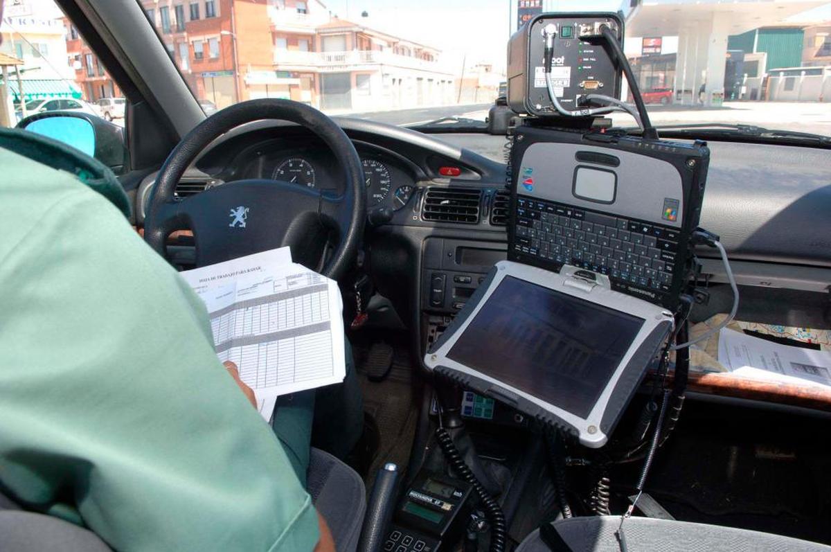 Control de velocidad de la Guardia Civil