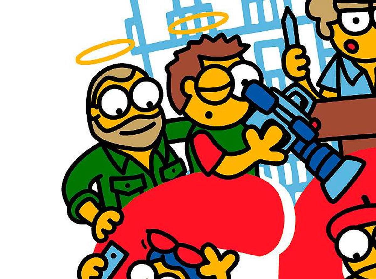 El salmantino Roberto Fraile y David Beriain homenajeados por Kukuxumusu en su tradicional ilustración de San Fermín