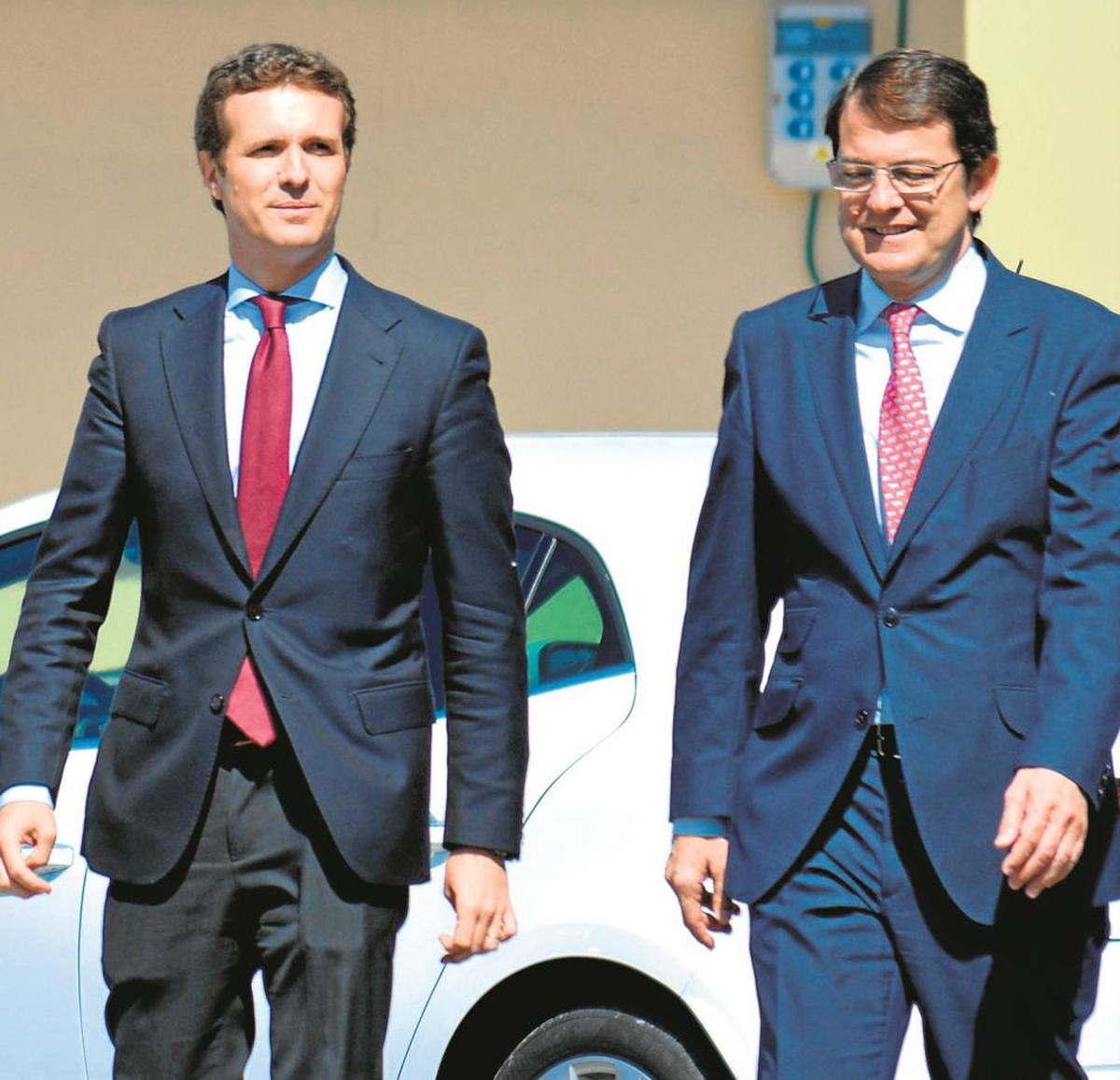 Pablo Casado y Alfonso Fernández Mañueco.