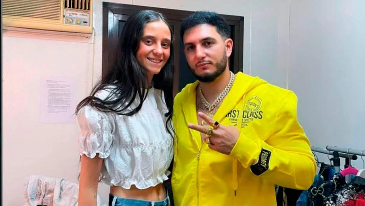 Victoria Federica y Omar Montes tras grabar un vídeo juntos.