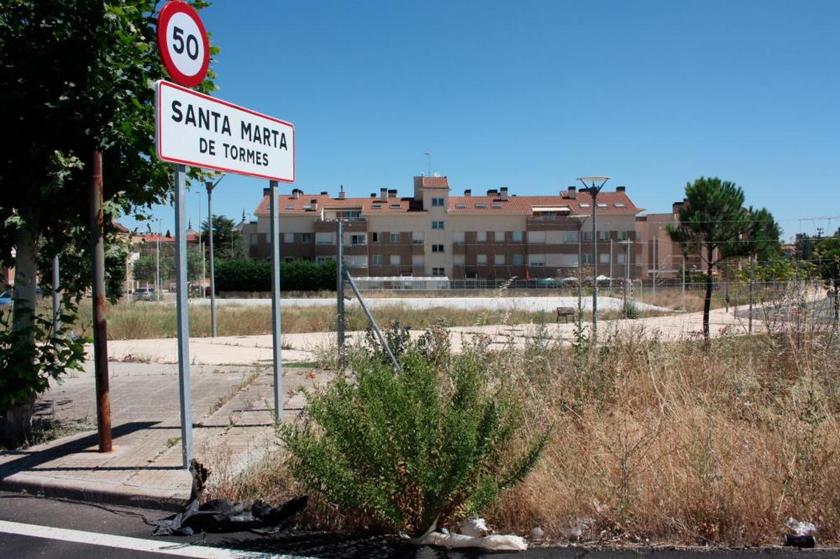 La parcela de Santa Marta en la que se levantará el nuevo cuartel de la Guardia Civil .