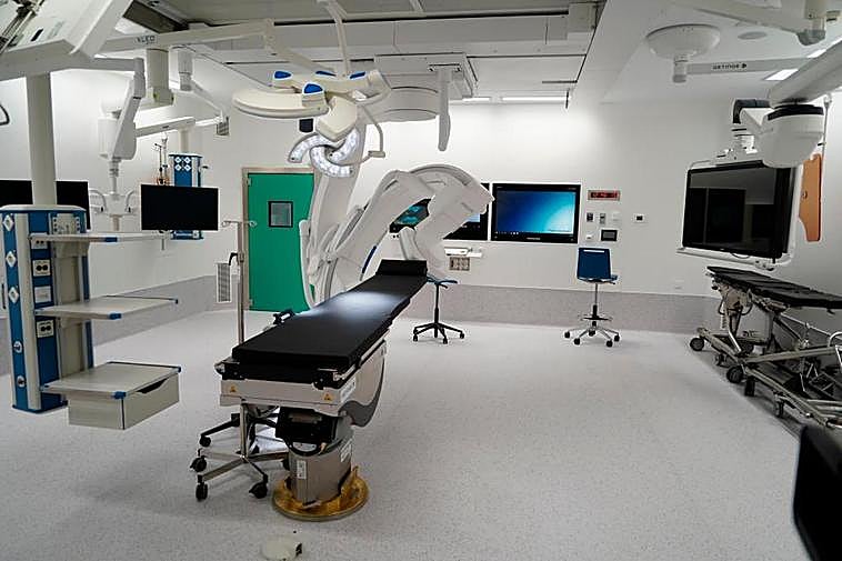 Imagen de los modernos quirófanos del nuevo Hospital de Salamanca, que está previsto que se estrenen en el mes de septiembre.