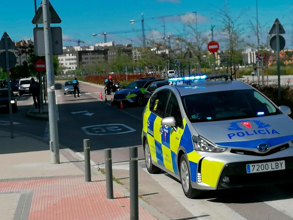 Imagen de la intervención policial.