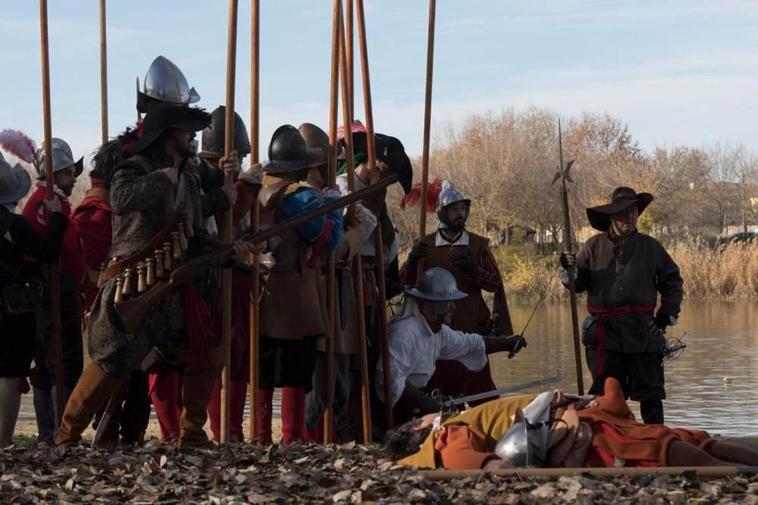 Recreación histórica de los tercios del Siglo de Oro.