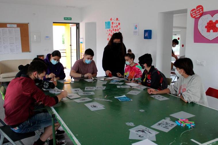 Un grupo de jóvenes en uno de los últimos talleres celebrados en Santa Marta.