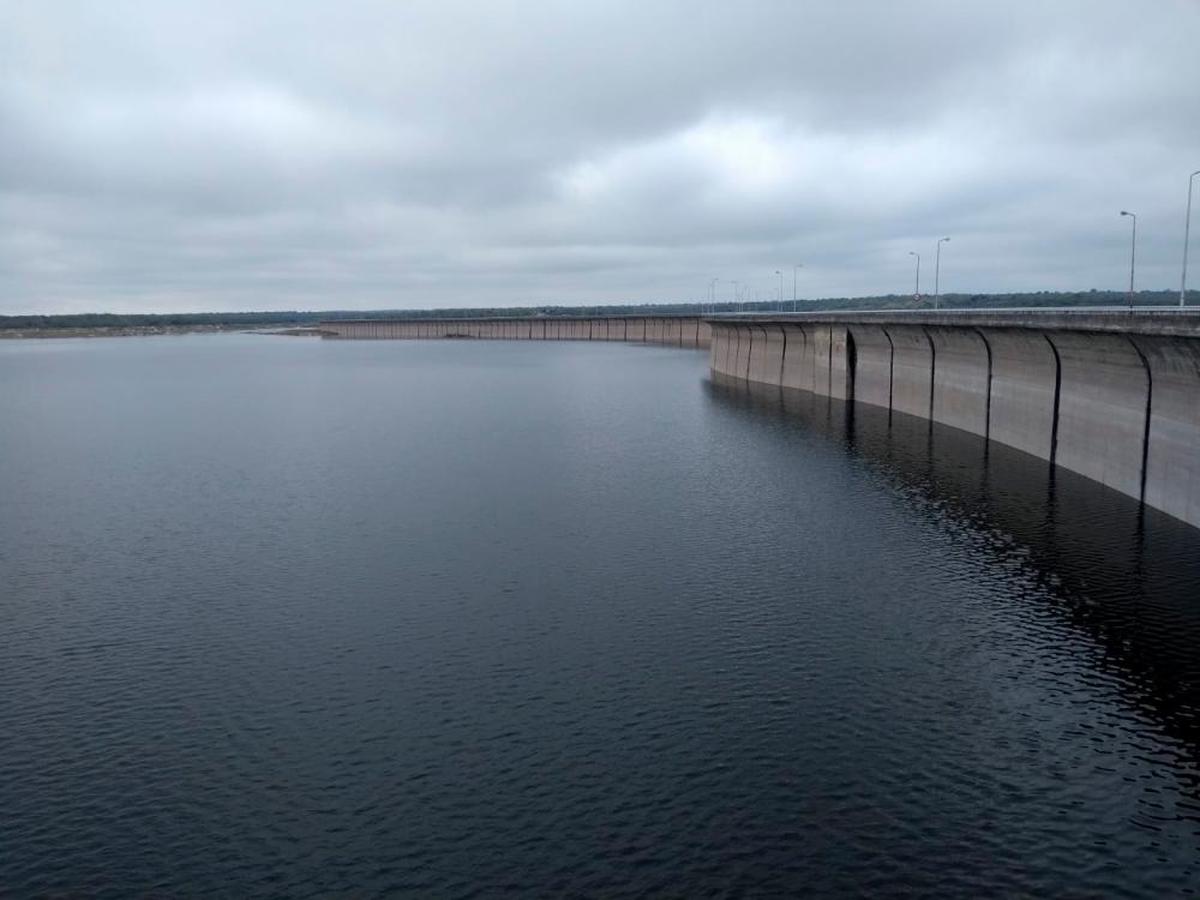 Imagen del pantano de Almendra en 2020