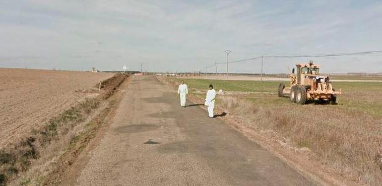 Carretera que une Villaflores con Palaciosrubios.