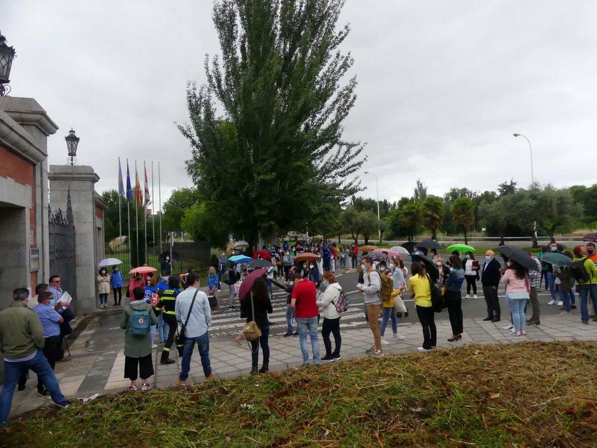 Opositores de para profesores de Secundaria, el pasado mes de junio en Salamanca.