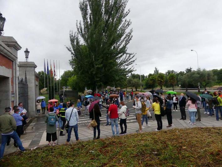 Opositores de para profesores de Secundaria, el pasado mes de junio en Salamanca.