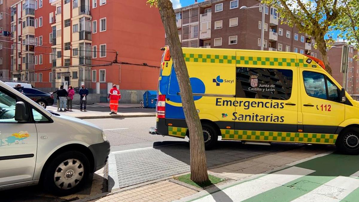 Una ambulancia en el lugar de la supuesta agresión