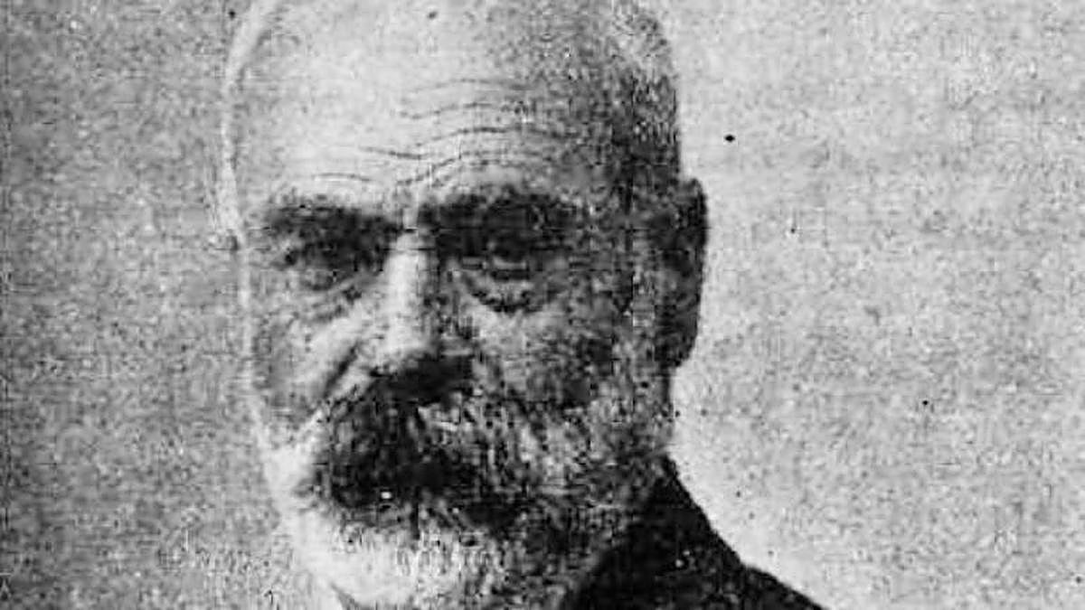 Una de las pocas fotos que existen de Pedro Dorado Montero.