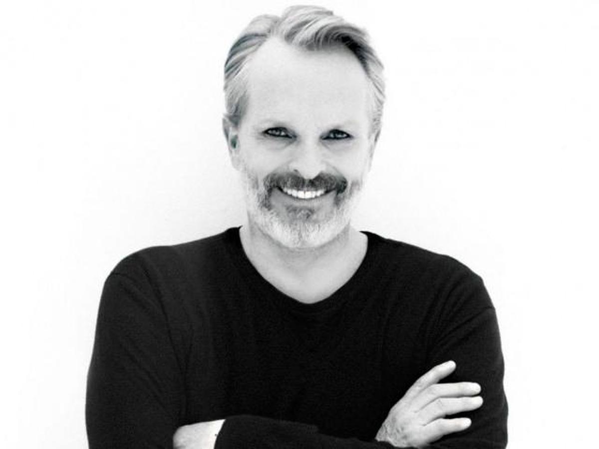 Miguel Bosé, en una fotografía en blanco y negro.