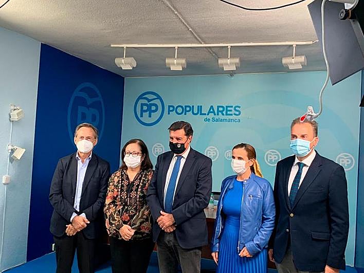 Los parlamentarios salmantinos del PP.