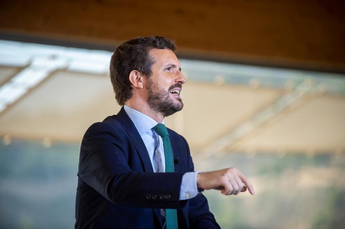 El presidente del Partido Popular, Pablo Casado