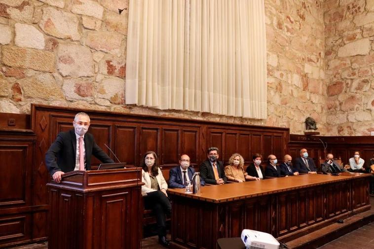 Ricardo Rivero, durante su balance de gestión.