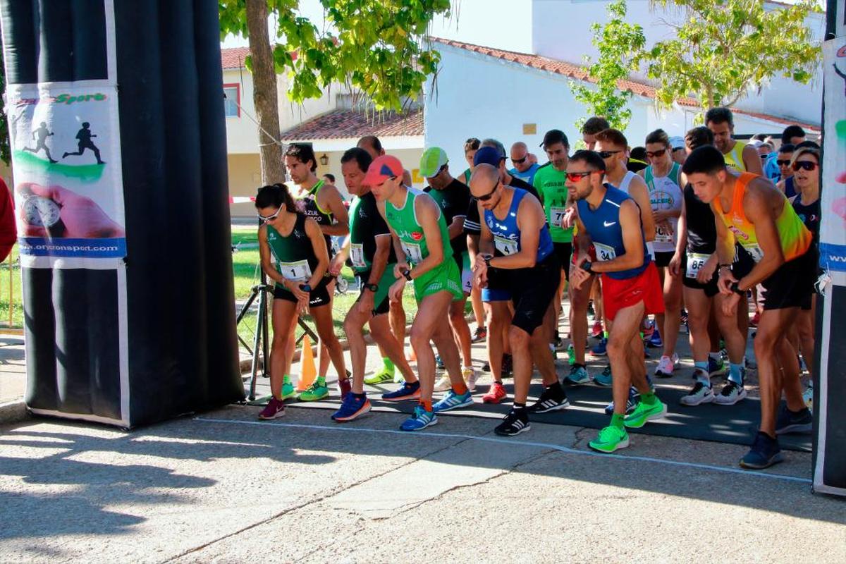 Momento de la salida de la última carrera celebrada en Nuevo Francos en 2019