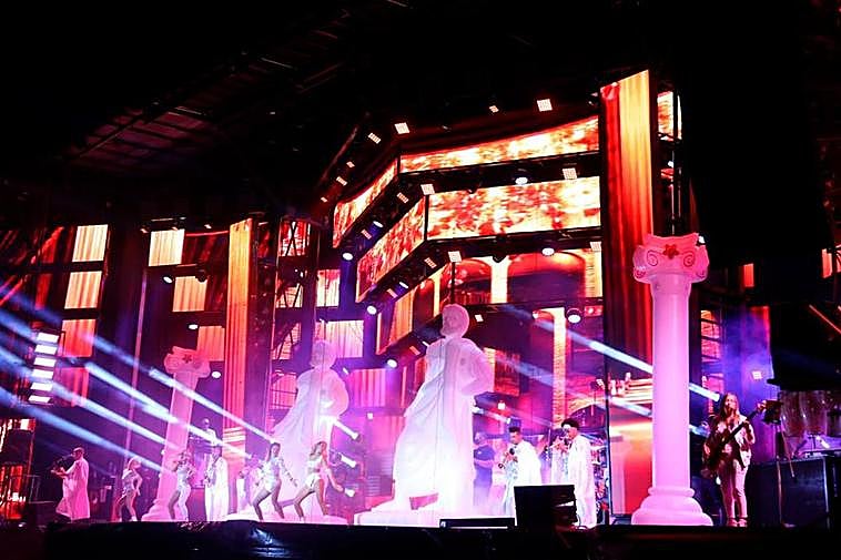 Orquesta París de Noia en Babilafuente en agosto de 2021