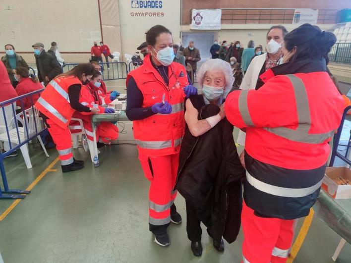 Vacunación doble en Peñaranda.