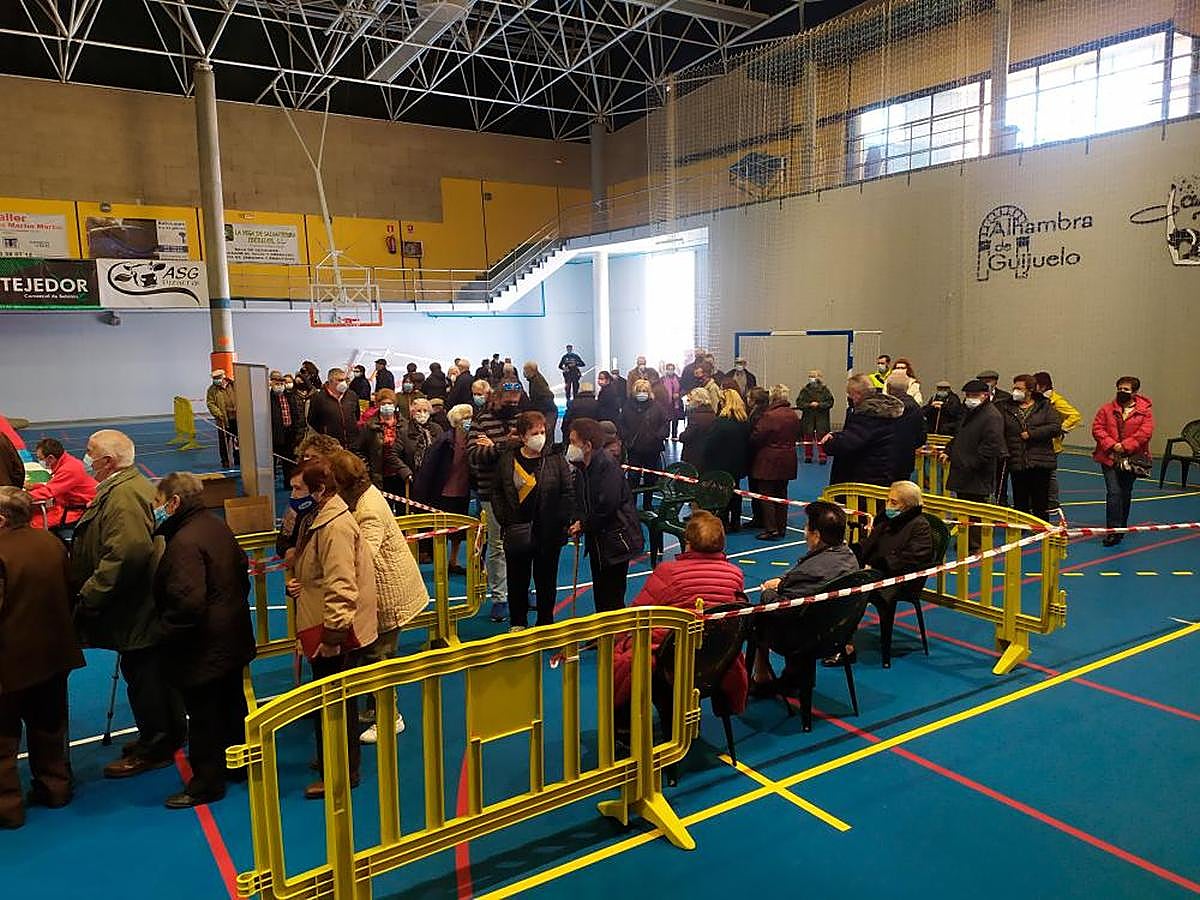 Vacunaciones en el pabellón de Guijuelo