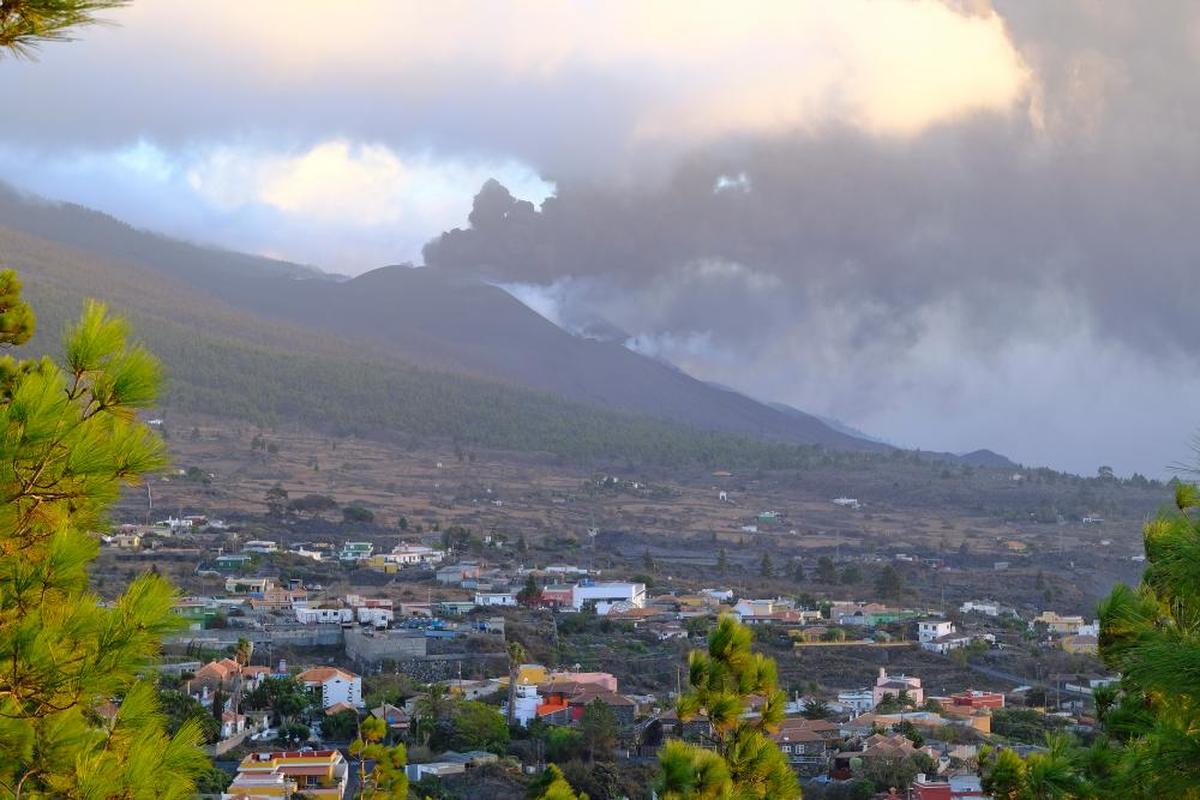 Imagen de la erupción volcánica de La Palma