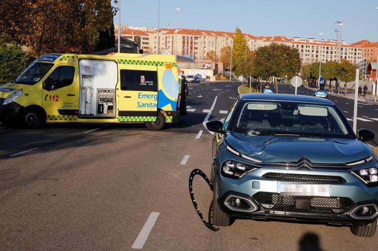 Imagen del coche después del atropello