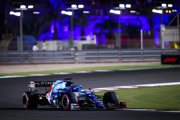 Fernando Alonso en el Gran Premio de Qatar.