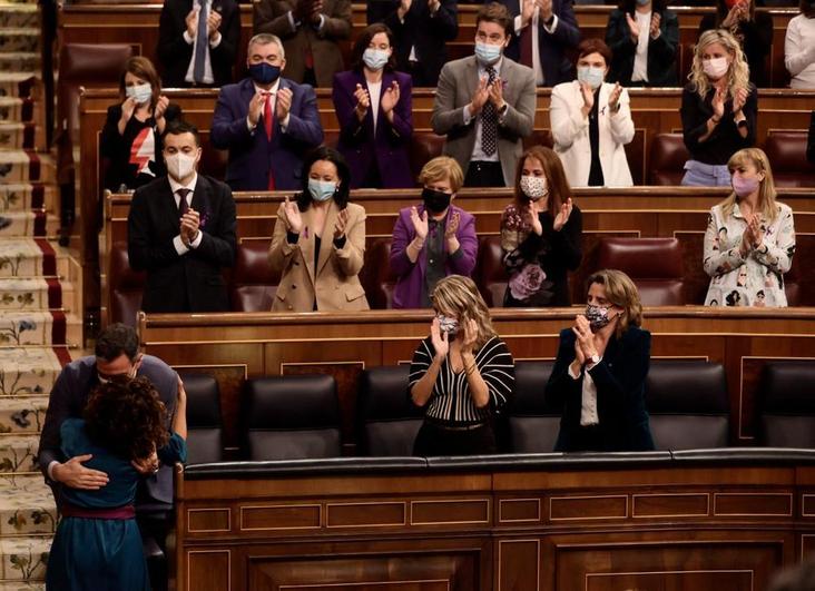 El Congreso de los Diputados durante la votación de este jueves