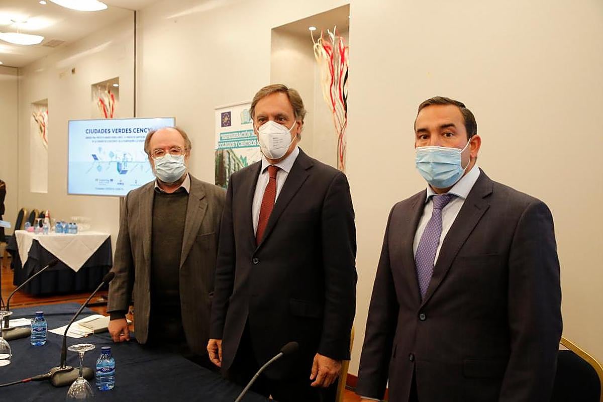 Carlos García Carbayo en la clausura de la jornada final del proyecto Ciudades Verdes Cencyl