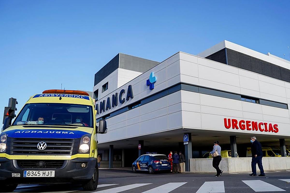 Acceso a Urgencias del nuevo Hospital de Salamanca.