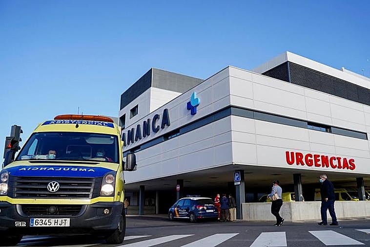 Acceso a Urgencias del nuevo Hospital de Salamanca.