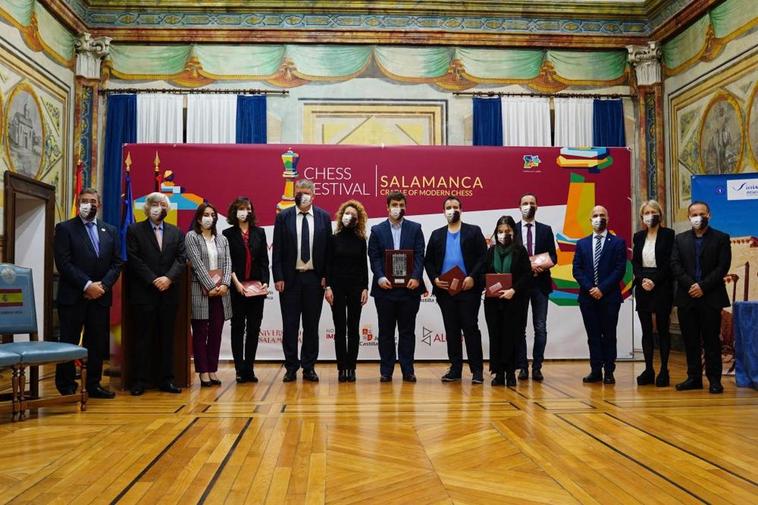 Acto de clausura del Festival ‘Salamanca cuna del Ajedrez moderno’, celebrado en Fonseca.