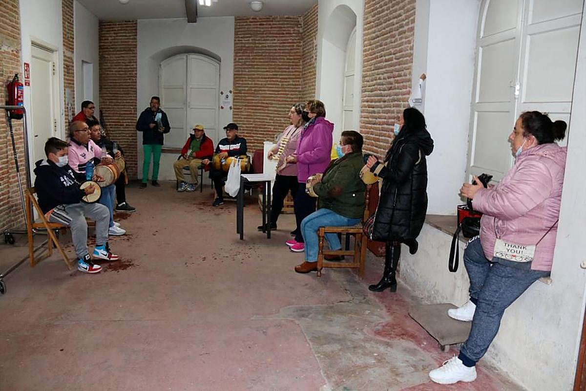 La comparsa peñarandina, en uno de sus últimos ensayos el pasado mes de noviembre