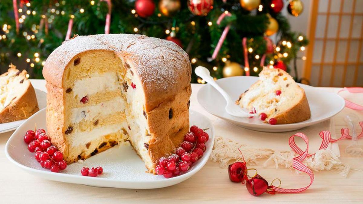 Panettone relleno.