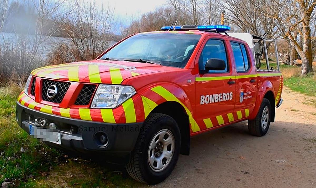 Los Bomberos de Villares acudieron para el rescate