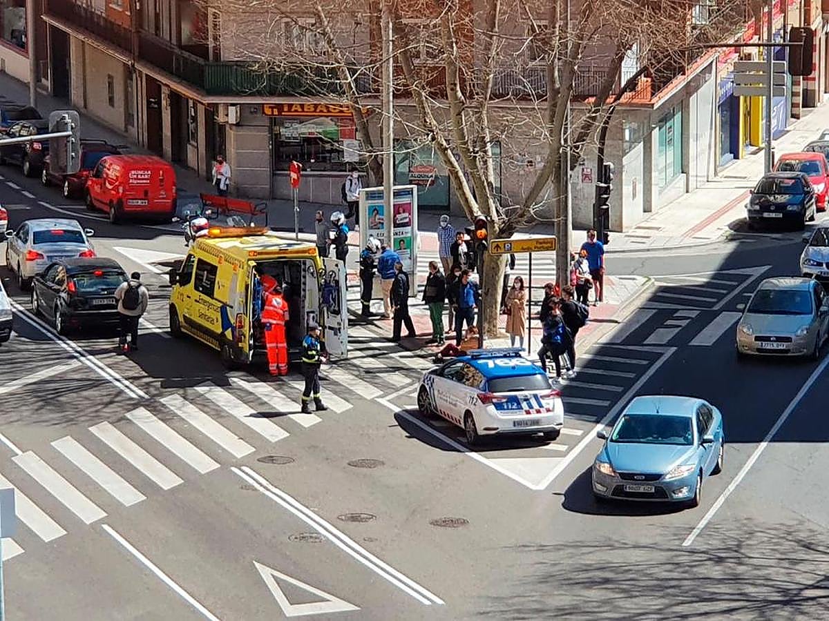 Atropello ocurrido el pasado año en el cruce de las avenidas de Portugal e Italia.